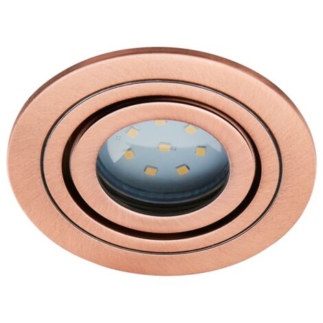 Litecraft Recessed Downlight IP65 Rated Tiltable Spotlight in Copper ...