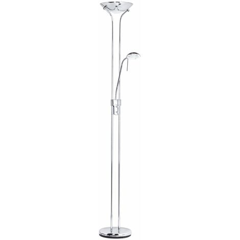Litecraft Mother & Child Floor Lamp 2 Arm With Bulbs - Polished Chrome