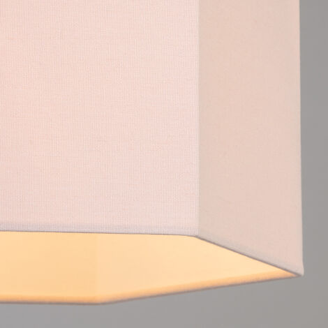 Litecraft Glow Light Shade 30cm Easy Fit Hexagon Lampshade - Pink