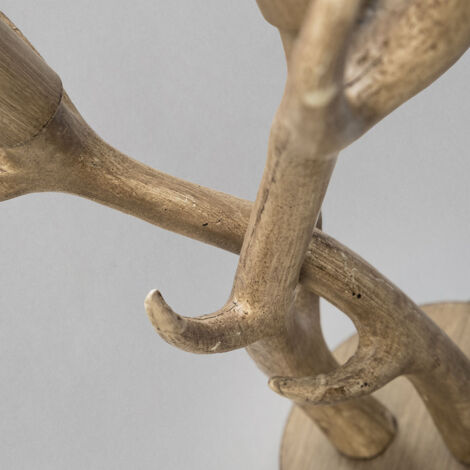Litecraft Rein Table Lamp Antler Styled 2 Arm Base – Natural