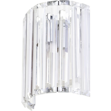 Litecraft Skydda Wall Light Bathroom IP44 Half Shade Fitting - Polished Chrome (1/5)