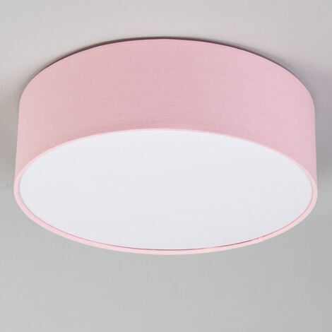 Litecraft Glow Flush Mount Circular Ceiling Light - Pink