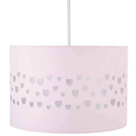 Litecraft Glow Light Shade 30cm Easy Fit Hearts Lampshade - Pink
