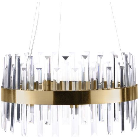 Visconte Coco Large Ceiling Pendant 14 Light Fitting - Satin Gold Litecraft (1/2)