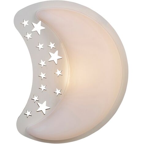 Litecraft Glow Moon Stars Wall Light LED Children's Night Light