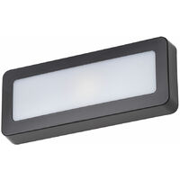 Litecraft Wall Light Outdoor Brick Surface Mount 5 Watt LED Fitting - Anthracite