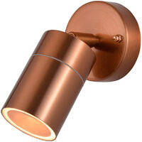 Litecraft Kenn Spotlight Outdoor Wall or Ceiling Adjustable Fitting - Copper