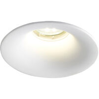 Litecraft Toul Recessed Downlight Flush Fixed Ceiling Spotlight Fitting - White
