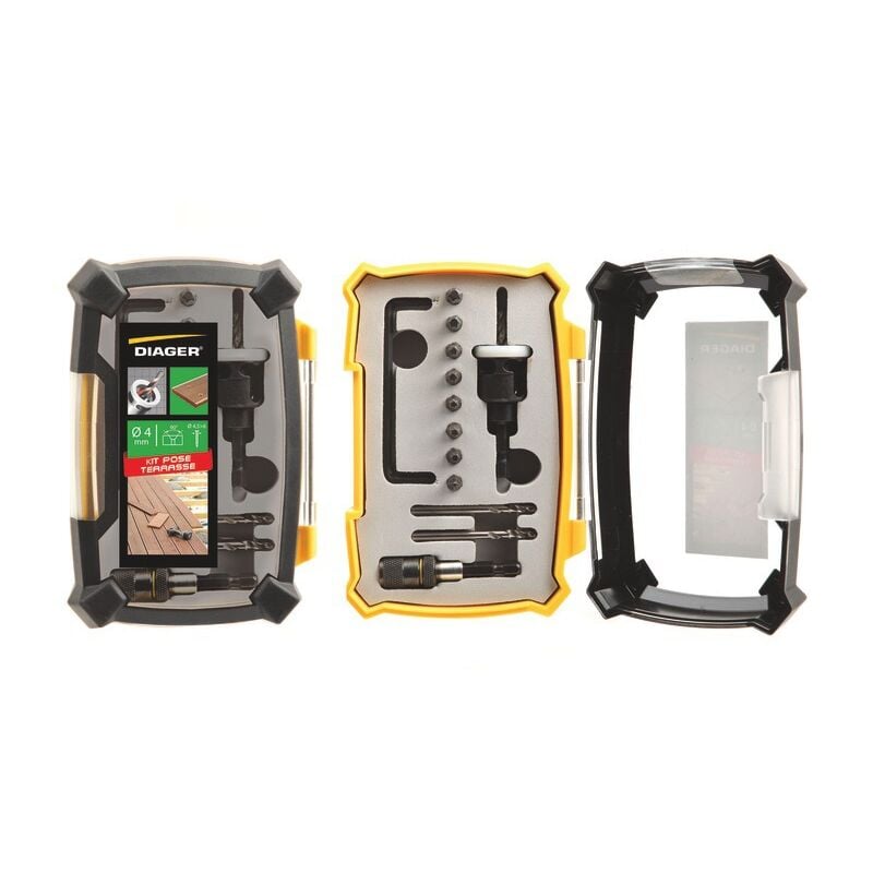 Kit terrasse perçage-fraisage DIAGER 9000A - Kit pose terrasse
