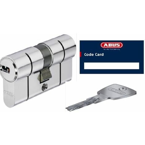 Cylindre de porte ABUS D6 PSN 35x60mm anti-casse avec carte de propriété et 5 clés ref. 0072782