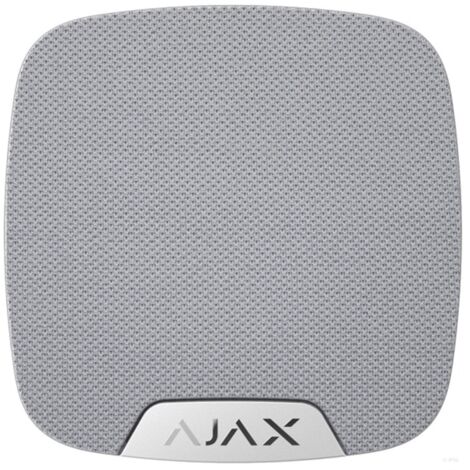 Ajax – Sirène d'alarme intérieure sans fil – Niveau sonore réglable 81-105 dB – Portée jusqu'à 2000 m – Alimentation par 2 piles CR123A