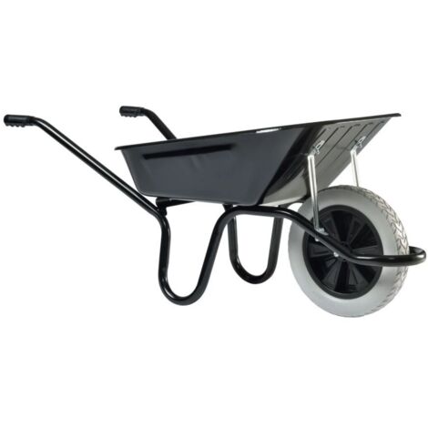 Haemmerlin – Brouette de jardin 100L – Charge maximale 105 kg – Roue increvable 400 mm – Châssis ergonomique pour travaux lourds