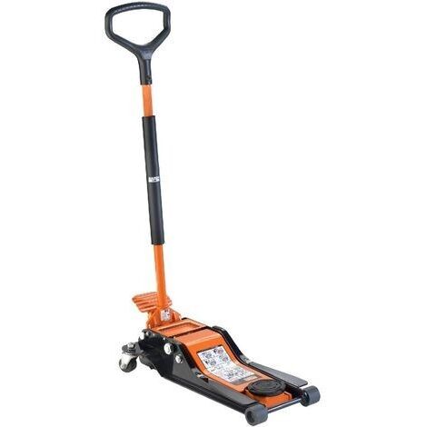 Bahco – Cric rouleur extra bas 2T – Hauteur d'entrée 70mm – Hauteur de levage 490mm – Système à double piston pour levage rapide - BH12000