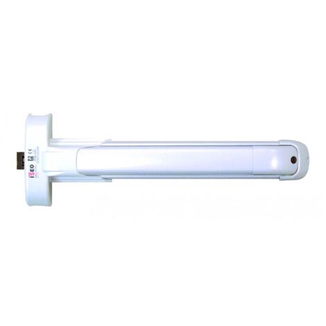 Serrure anti-panique ISEO 1 point latéral – Pêne latéral pour sécurité renforcée – Installation sur bois, aluminium, acier, PVC – Blanc - 942108444TA