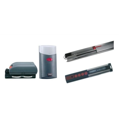 Kit de motorisation complet SOMMER DUO 600 pour porte de garage avec rail et 2 émetteurs 4 touches 4020V000