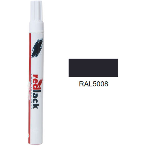 Feutre de retouche 8 ml – RAL 5008 – Bleu gris – Satiné – multisupport – Redlack (1/2)