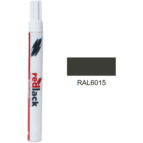 Feutre de retouche 8 ml – RAL 6015 – Olive noir – Satiné – multisupport – Redlack (1/2)