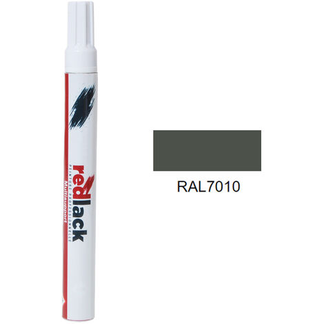 Feutre de retouche 8 ml – RAL 7010 – Gris tente – Brillant – multisupport – Redlack (1/2)
