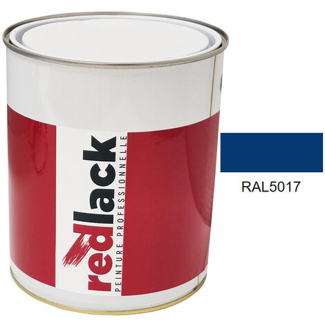 Bidon 3L Peinture – RAL 5017 – Bleu signalisation – Mat – multisupport – Redlack (1/2)