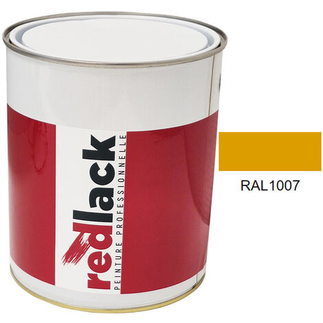 Bidon 3L Peinture – RAL 1007 – Jaune narcisse – Mat – multisupport – Redlack (1/2)