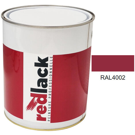 Bidon 3L Peinture – RAL 4002 – Violet rouge – Satiné – multisupport – Redlack (1/2)