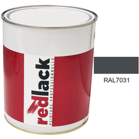Bidon 3L Peinture – RAL 7031 – Gris bleu – Mat – multisupport – Redlack (1/2)