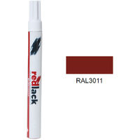 Feutre de retouche 8 ml – RAL 3011 – Rouge brun – Satiné – multisupport – Redlack