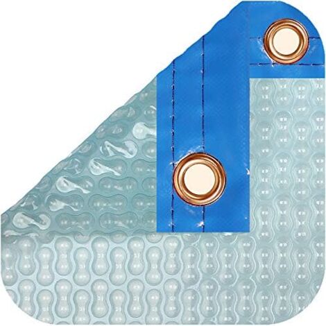Bâche thermique 500 microns Geobubble Sol+Guard de 6 x 3m avec renfort dans les largeurs