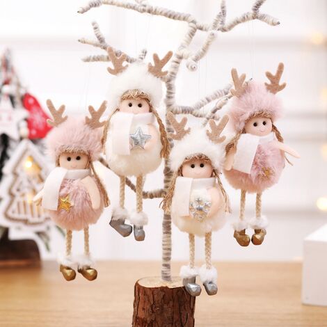 Poupée d'élan de Gnomes de noël, décoration mignonne d'elfe en peluche,  décorations pour la décoration intérieure de la maison, cadeau de fête de  noël
