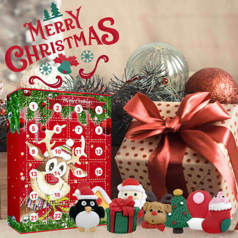 Calendrier de lavent 2023 Puzzle Adulte Enfant Cadeau de Noël, 24 Boîtes de  Puzzles Pour Compte à Rebours Jusquà Noël Décor