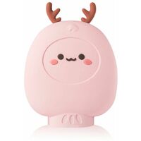 Bouteille D'Eau Chaude 2 En 1 Sac D'Eau Chaude En Silicone / Sac De Glace Chauffage Au Micro-Ondes Cadeau Etanche Pour Enfants Filles, Rose - Rose