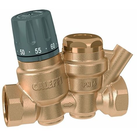 Regolatore termostatico per circuiti di ricircolo acqua calda sanitaria Rp 1 1/4" Caleffi 116170  Rp 1 1/4”