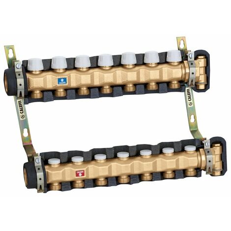 Collettori premontati per impianti di condizionamento 6 derivazioni Caleffi 6637F5 IS  1 1/4” - 6