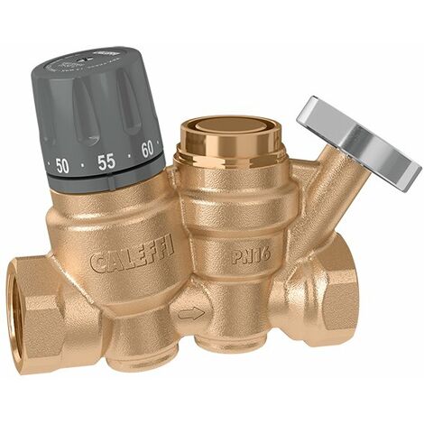 Regolatore termostatico con disinfezione termica automatica termostatica Rp 1" Caleffi 116260  Rp 1”