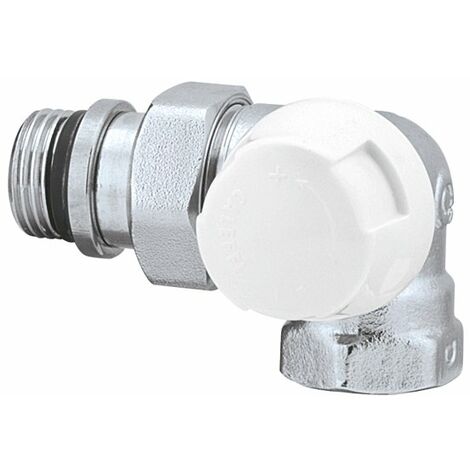 CALEFFI 225 Valvola Termostatica Doppia Squadra Cromo Ø1/2" Destra Per Ferro - 225412