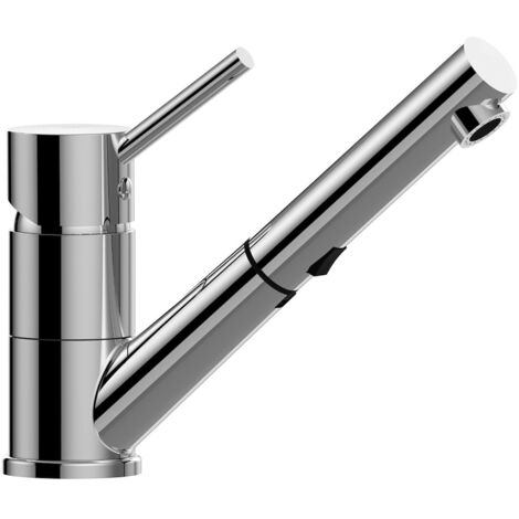 Miscelatore monocomando per lavello con doccetta estraibile Paffoni serie Birillo BI183CR  Cromato - Ottone