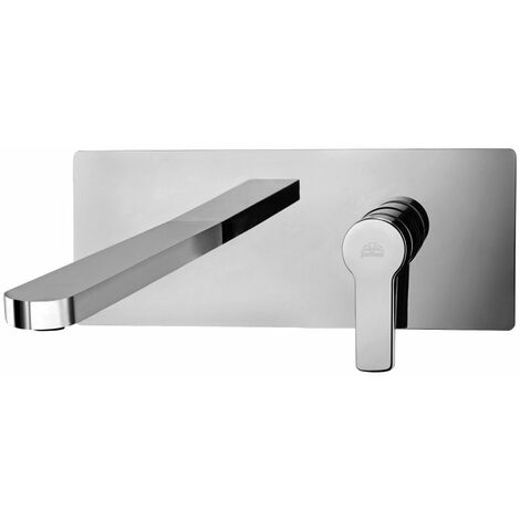 Miscelatore per lavabo ad incasso con bocca l. 150 mm Paffoni serie Red RED104CR Cromato - Ottone