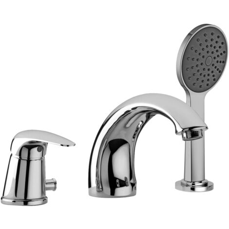 Miscelatore bordo vasca con doccino Paffoni serie Duemila DU040CR Cromato - Ottone