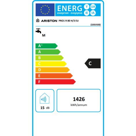 Scaldacqua elettrico ARISTON Pro1 R 80 Litri H/3 EU 3201920 Bianco - Acciaio