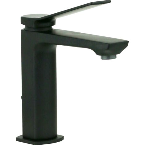 Miscelatore lavabo con scarico automatico Paffoni serie Tilt TI075NO  Ottone - Nero opaco