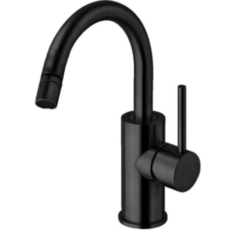 Miscelatore bidet con canna orientabile Paffoni serie Light LIG138NO  Ottone - Nero opaco