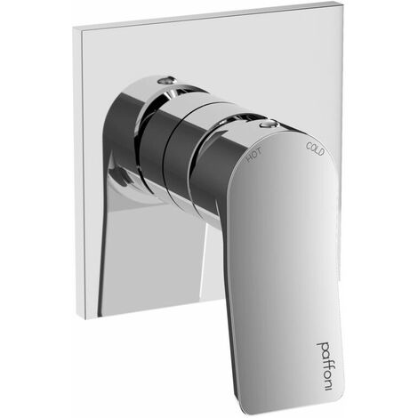 Miscelatore incasso doccia 1 uscita Steel looking Paffoni serie Tilt TI010ST/M Ottone - Steel looking