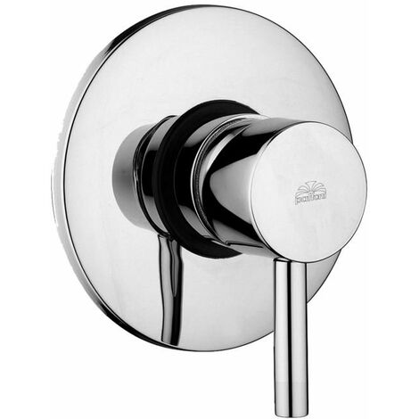 Miscelatore doccia ad incasso Ø 116 mm Steel Looking Paffoni serie Light LIG010ST Ottone - Steel looking