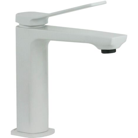 Miscelatore lavabo bianco opaco Paffoni serie Tilt TI071BO  Ottone - Bianco Opaco