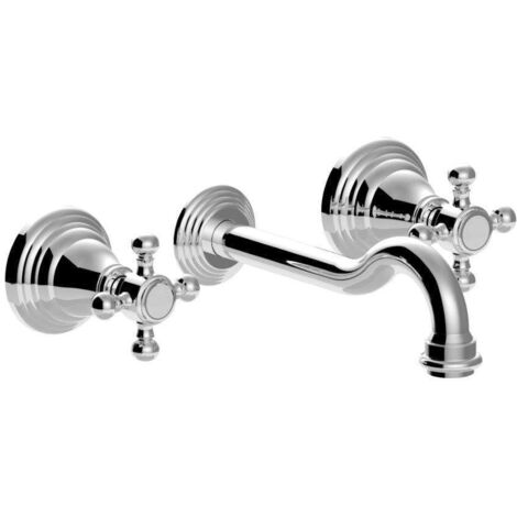 Batteria lavabo ad incasso 3 fori ramato Paffoni serie Belinda-Melissa FBLV003RM  Ottone - Ramato