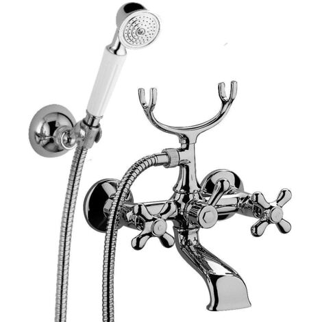 Gruppo vasca esterno lusso con deviatore Gold Finish Paffoni serie Iris IRV023GF Ottone - Gold Finish