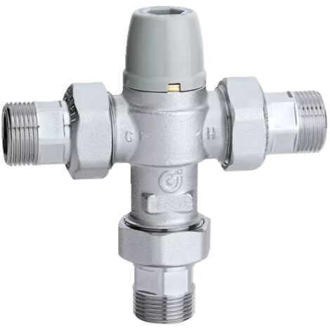 Miscelatore termostatico regolabile con valvole di ritegno e filtri 1/2" regolazione temperatura 30-50°C Caleffi 521304 1/2”