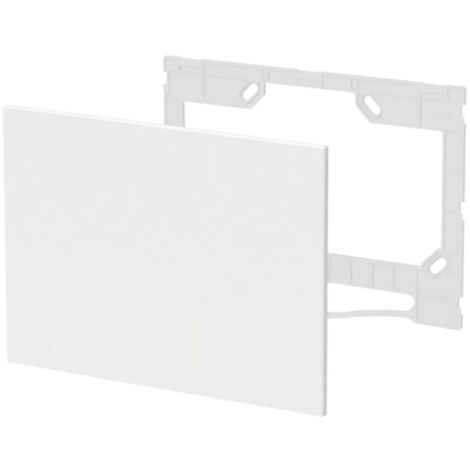 Placca di copertura estetica, in materiale plastico verniciabile, finitura bianca Caleffi 359801  Bianco