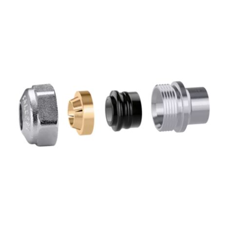 Raccordo per tubo rame con guarnizione 23p. 1,5 Ø10 Caleffi 439010  23 p.1,5 - Ø 10