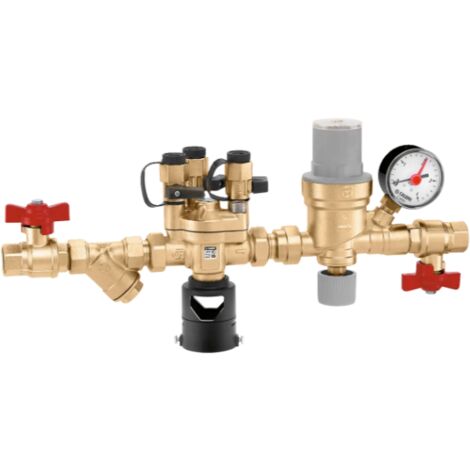 Gruppo di caricamento automatico con disconnettore tipo BA, filtro a Y e valvola di intercettazione Caleffi 574000  1/2”